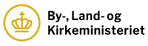 logo for By-, Land- og Kirkeministeriet