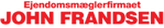 logo for EJENDOMSMÆGLERFIRMAET JOHN FRANDSEN A/S