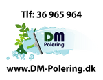 logo for DM POLERING ApS