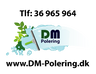 logo for DM POLERING ApS
