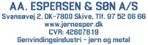 logo for ÅGE ESPERSEN & SØN A/S